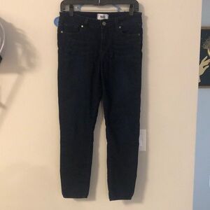 Paige Premium Denim “Verdugo Ankle” Style Dark Jeans